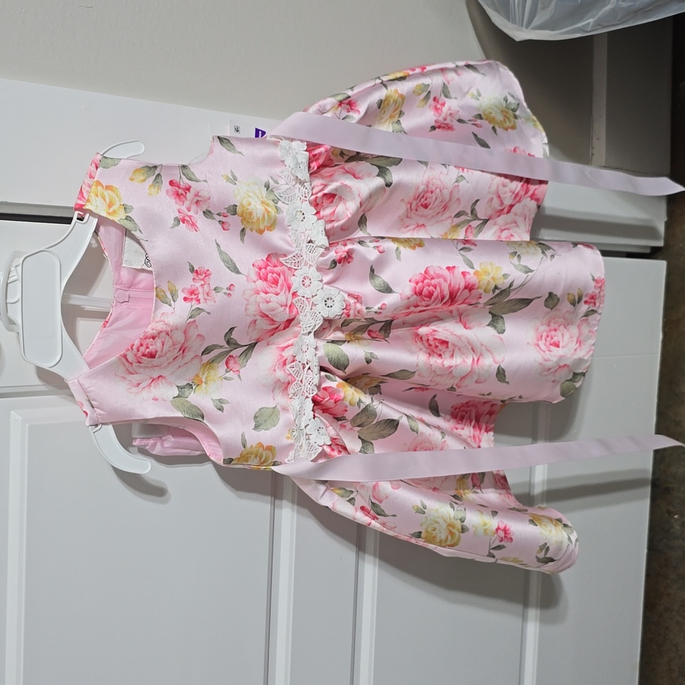 Blush floral dress 24M - NWT